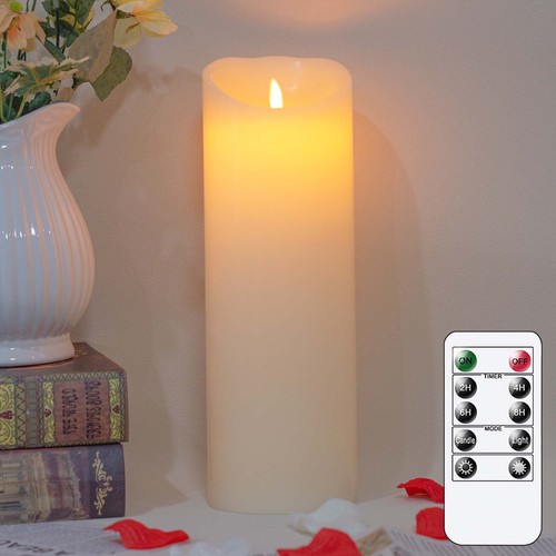 Led kerze 30x10cm - led-kerze, echtwachs