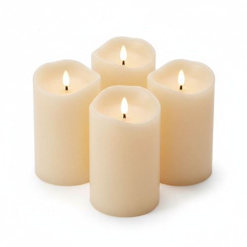 Led echtwachs kerzen set - kerzen,