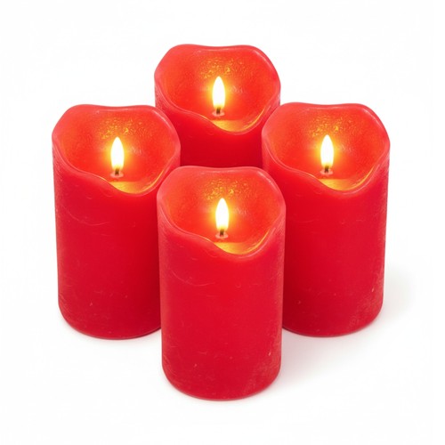Led echtwachs kerzen set - kerzen, mit