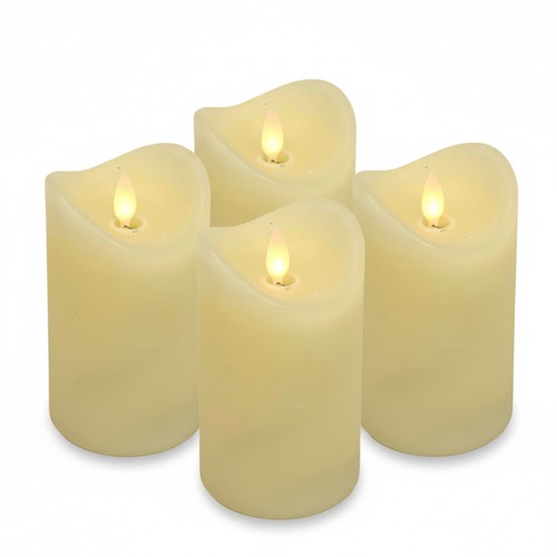 Led echtwachs kerzen set mit - led,