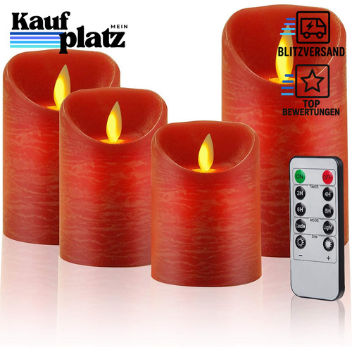 Led kerzen 4er set - kerzen,