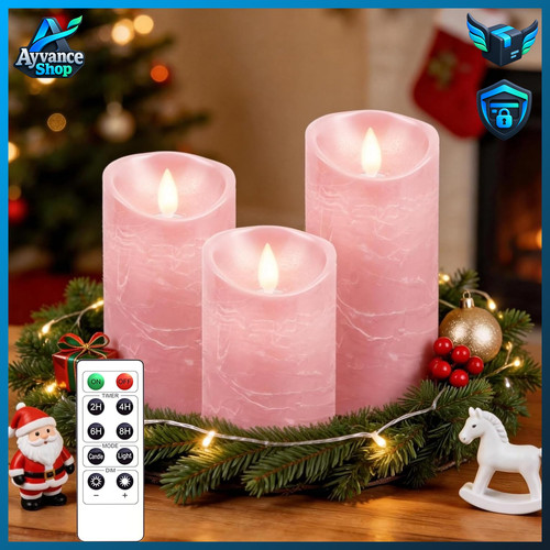 Led kerzen 3er set flammenlos - set,