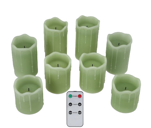 Led kerzen timer 8er set - led, +
