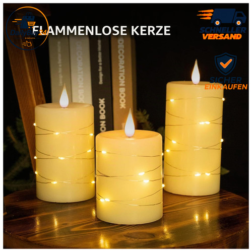 Led kerzen set - led-kerzen, stück