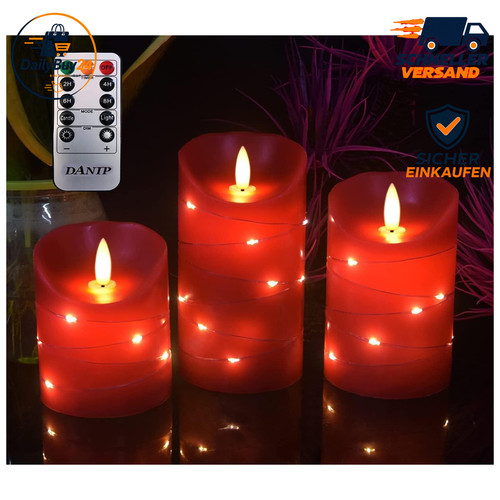 Flammenlose kerze mit - kerze, led