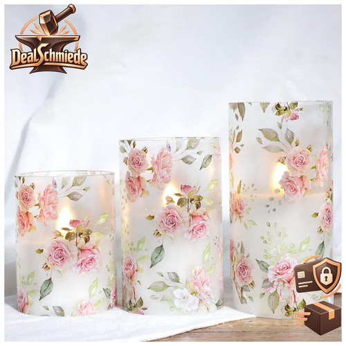 Rosenkerzen flammenlos - rosenkerzen,