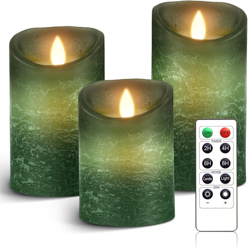 Led kerzen set stück grün - led,