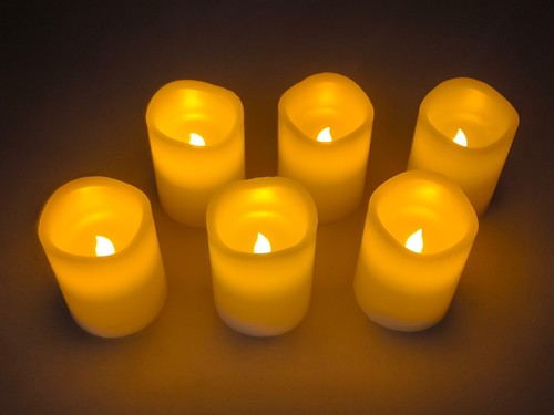 6er set led flammenlose - flammenlose, kerzen