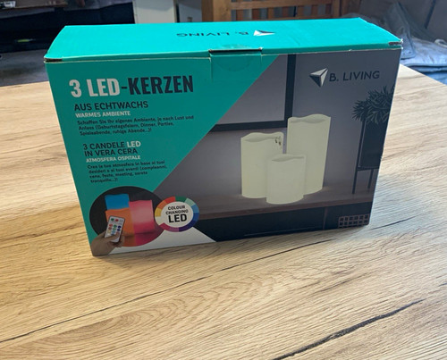 Living 3er set led kerzen - b.,