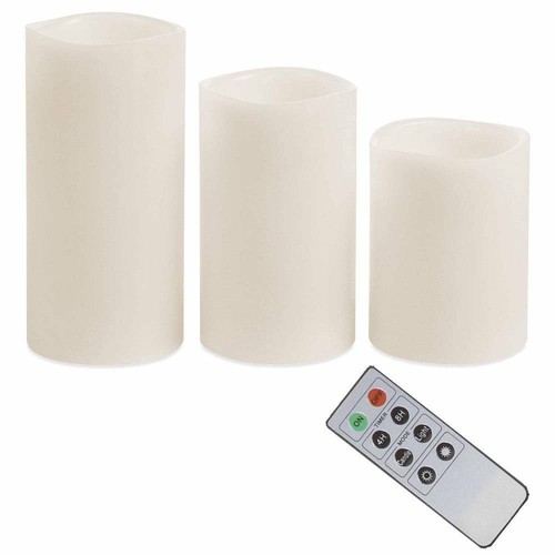 3er led echtwachs kerzen - 3er,