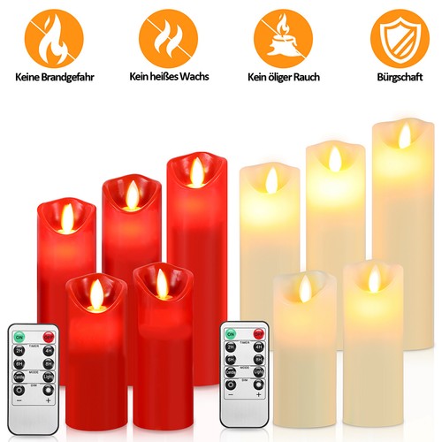 5er led kerzen set - led,
