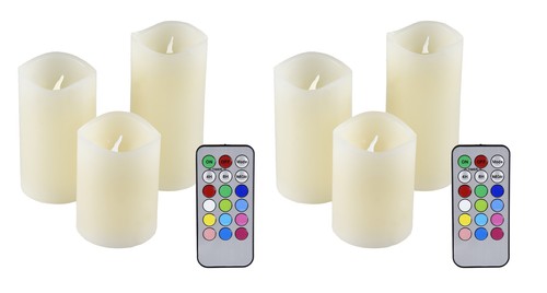 Led echtwachs kerzen mit - echtwachs,