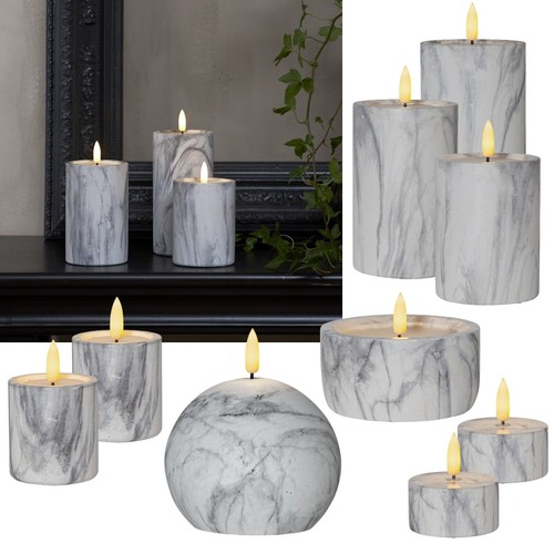 Led kerze marble flamme - kerze, "3d