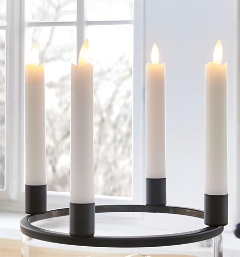 Led stabkerze kerze 4er set - stabkerze,