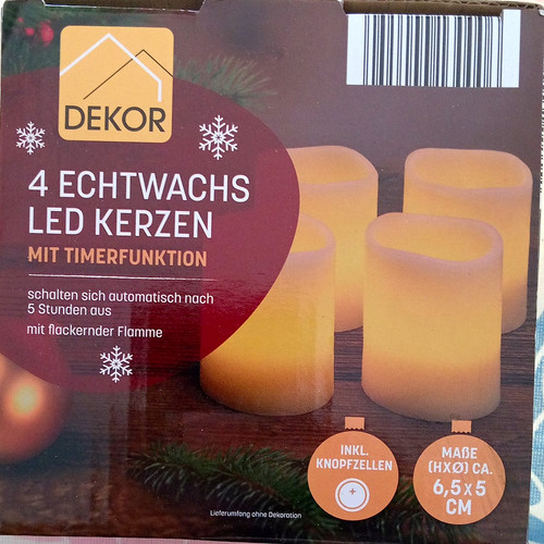 Dekor echtwachs led kerzen - dekor,