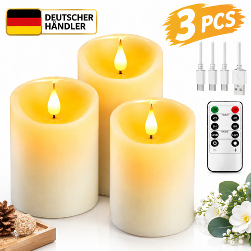 3er set led - led, flammenlos
