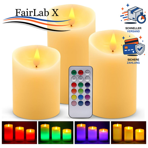 Led rgb kerzen flammenlos - led,