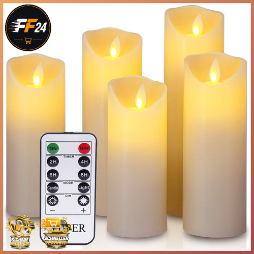 Led kerzen set aus echtwachs - set,