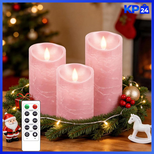 Led kerzen 3er set flammenlos - kerzen,