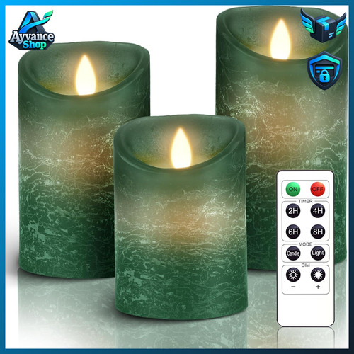 Led kerzen 3er set - led,