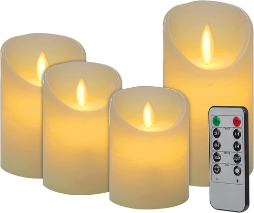 Led kerzen 4er set - 4er, echtwachs