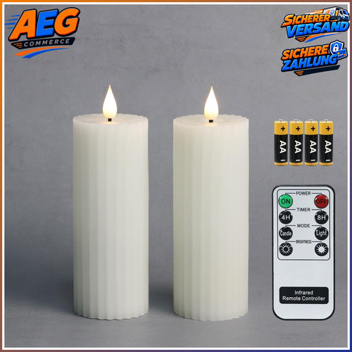 Led flammenlose echtwachs - flammenlose,